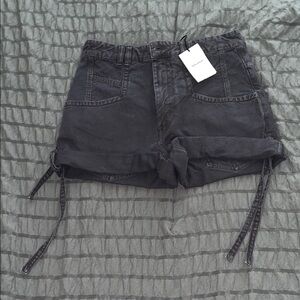 Women's Black Denim Shorts